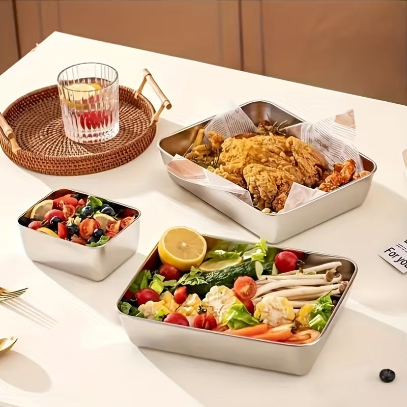 식재료 냉동보관 달라붙음 방지 - SUS 316 용기 6개 Set