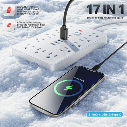 파워 스트립 (멀티탭) 1250W - 5FT