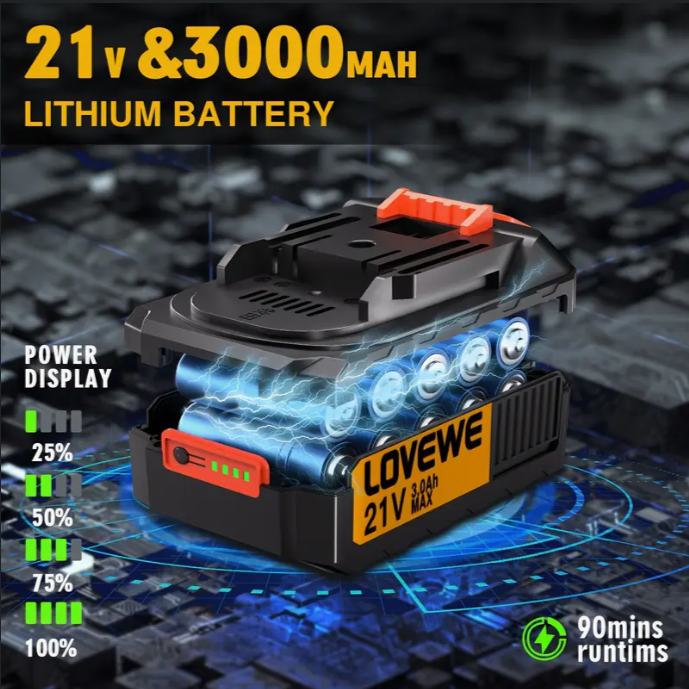 (신품) 6인치 미니 전기톱 650W 23 FT/S 21V 3Ah