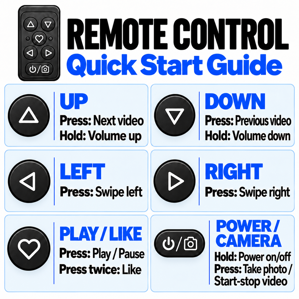 TikTok Remote & 스피커 휴대폰 거치대 - 페이지 터너, 카메라 셔터 (갤럭시 S - 리모컨 비호환)