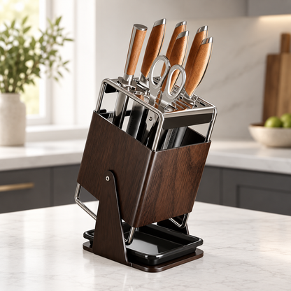 Stainless Steel Knife Block