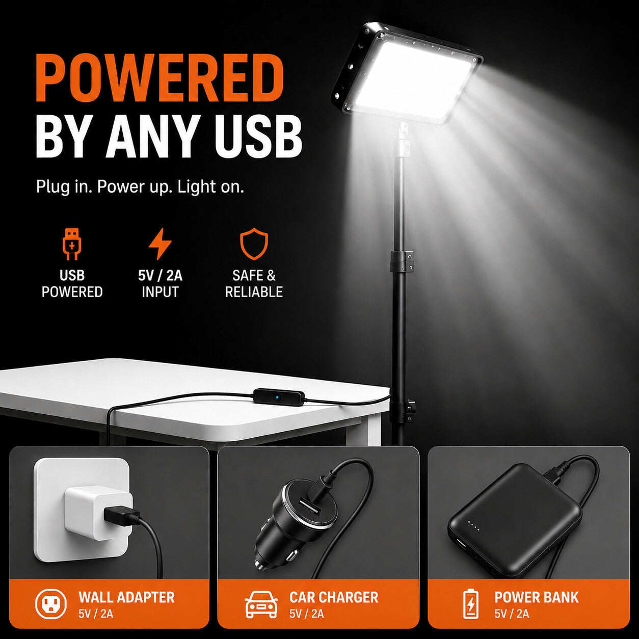 USB 삼각대 작업등 / 캠핑등