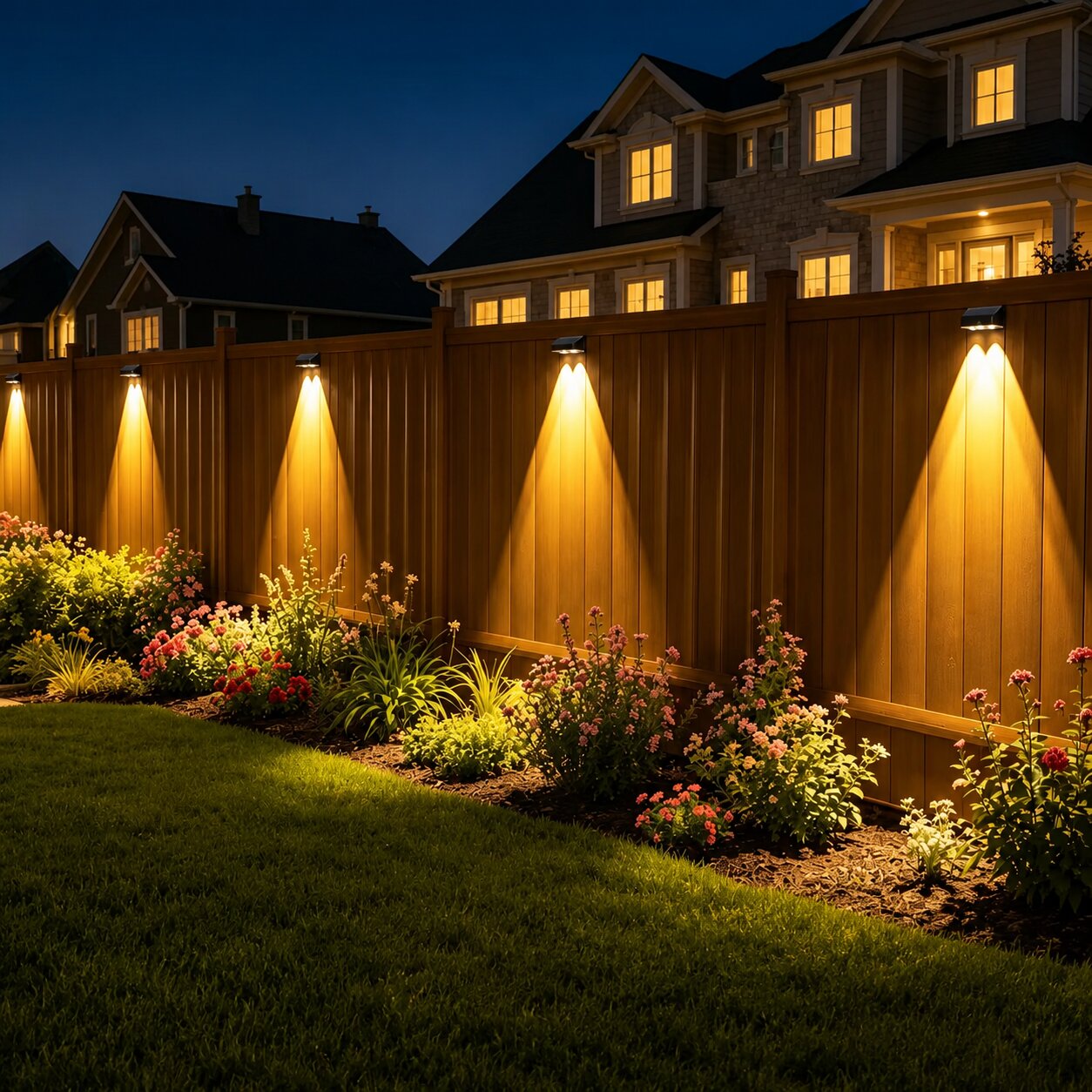 Solar Fence / Garden Lights - 2 Pack
