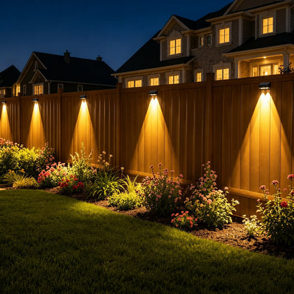 Solar Fence / Garden Lights - 2 Pack