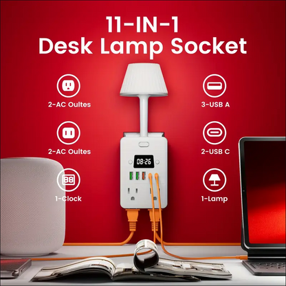 비상등 + 시계 파워 스트립 (멀티탭) 1250W