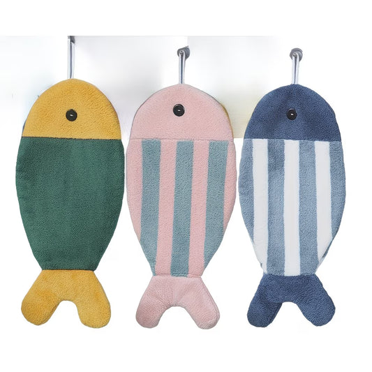 주방 물고기 타월 - 3개 세트