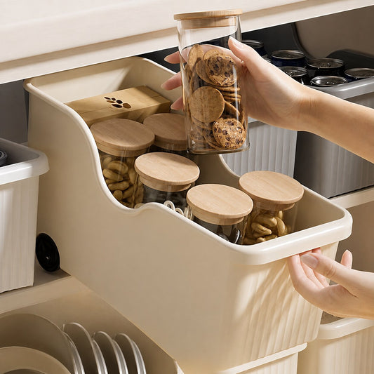 Rolling Pull-Out Storage Bin - Large (1-Pack)