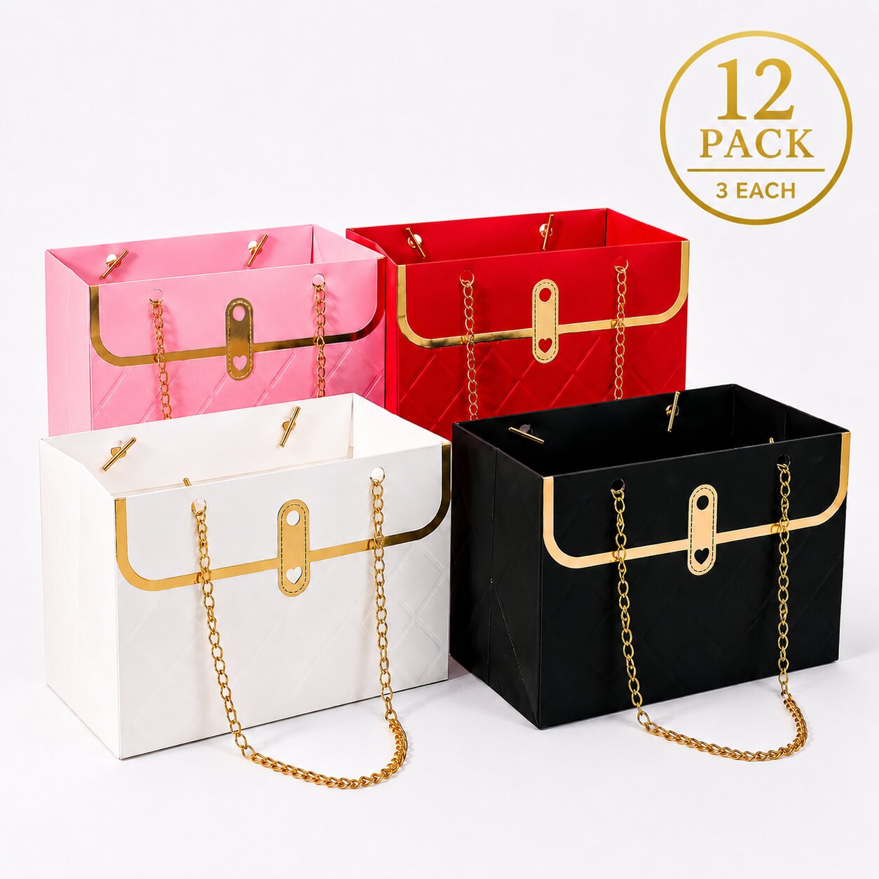 Mini Paper Gift Bags - 12 Pack
