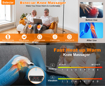 (신품) 무릎 진동 마사지 + 찜질