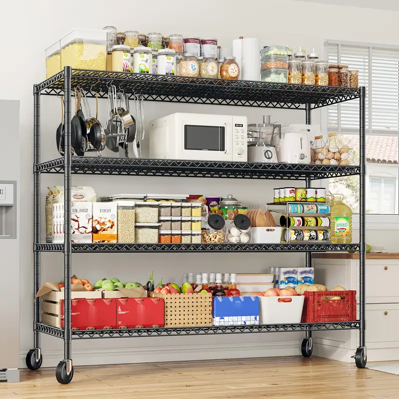 (판매완료) 4단 와이어 렉 60 x 24x 75.6"