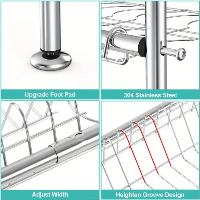 (신품) 2단 식기 건조대