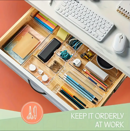 (신품) 서랍정리 Organizer 25개 세트 투명/검은색