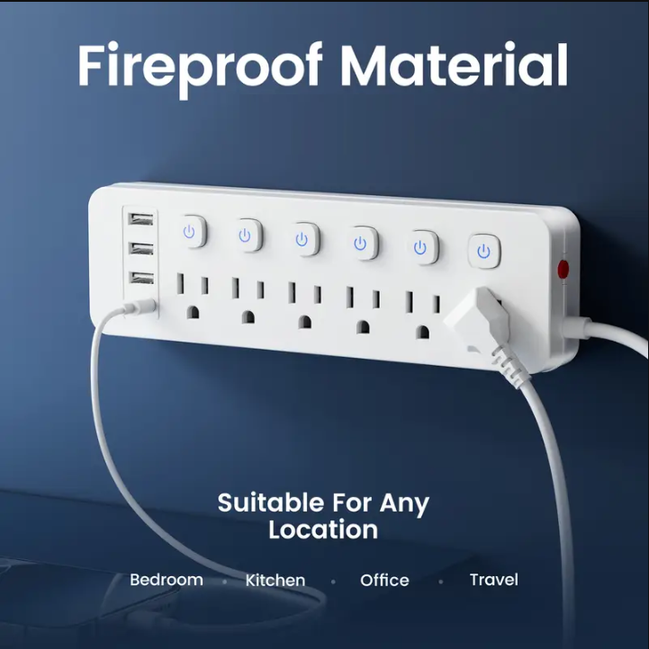 개별 전원   파워 스트립 (멀티탭) 1250W - 5 FT