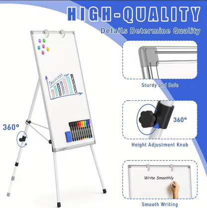 (신품) 36x24" 삼각대 화이트 보드 Set