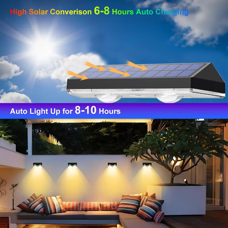 태양광 자동충전 울타리등 - 2개 / 8개 세트