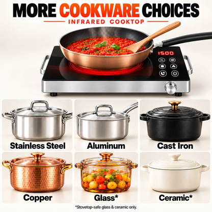 Infrared Ceramic Cooktop 1500W