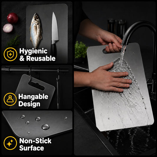 SUS 304 Cutting Board Set with Knife 