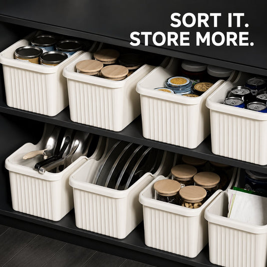 Rolling Pull-Out Storage Bin - Large (1-Pack)