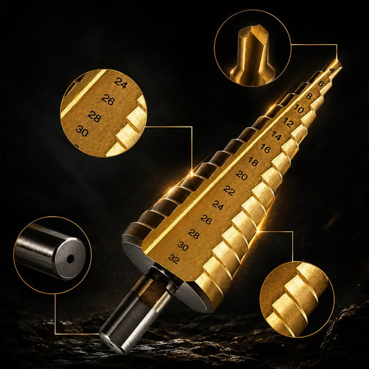 Step Drill Bit Set