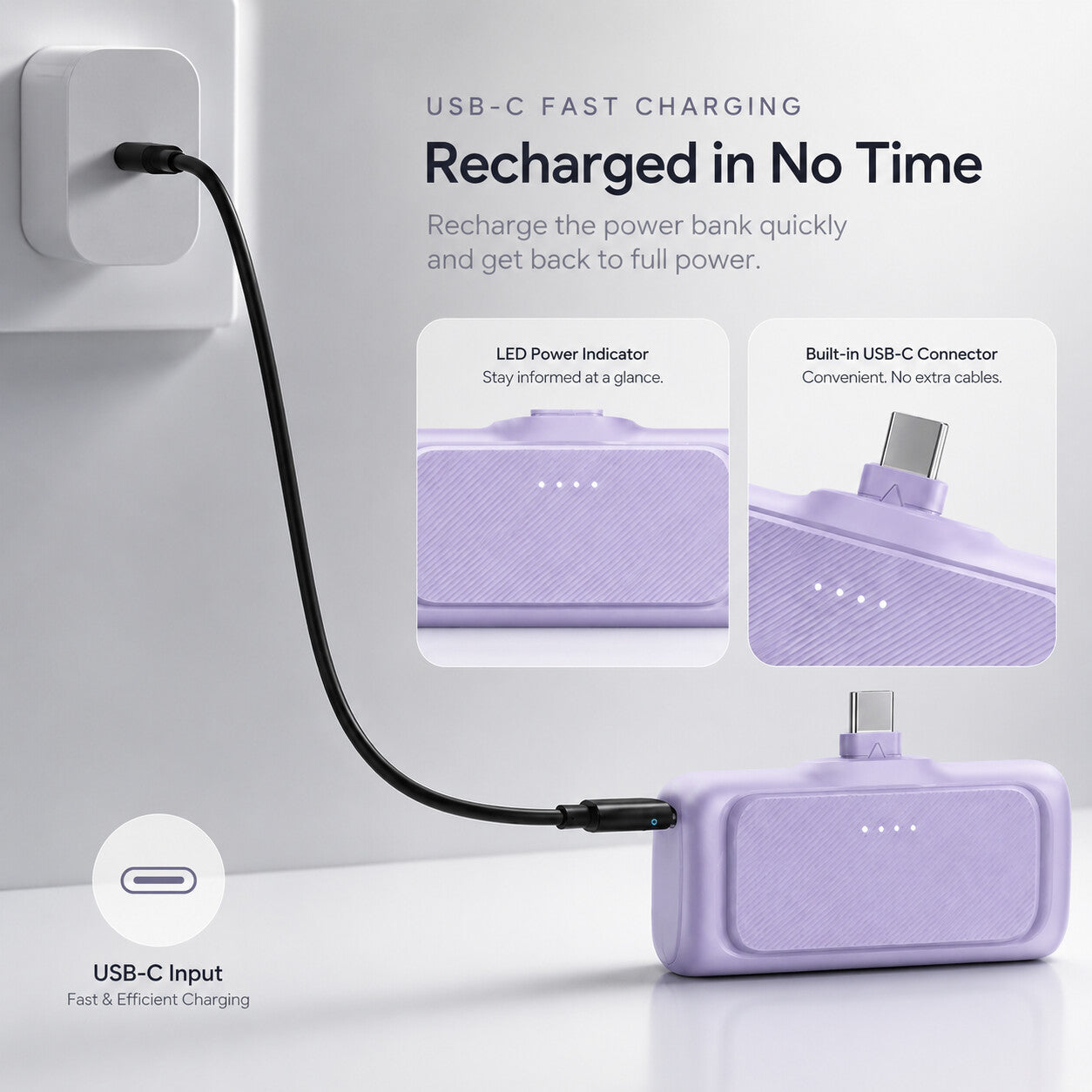 비상용 미니 파워뱅크 - 5000mAh