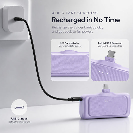 비상용 미니 파워뱅크 - 5000mAh
