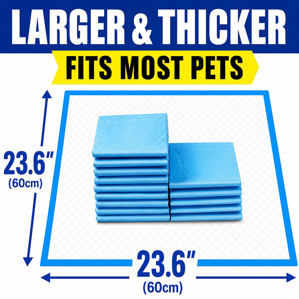 23.6" Dog Pee Pads - 100 Count