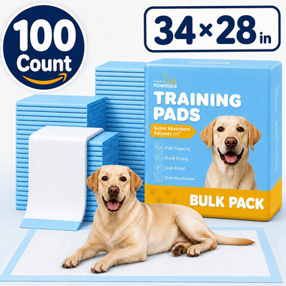34 x 28" XL Dog Pee Pads - 100 Count