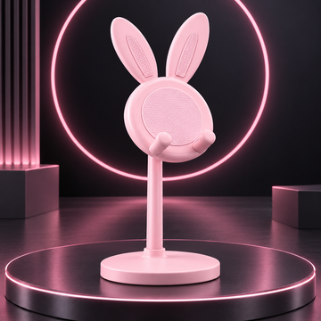 토끼 폰 스탠드 - 분홍