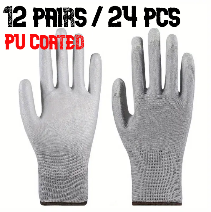 PU 코팅 장갑 12켤레