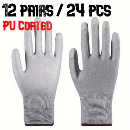 PU 코팅 장갑 12켤레