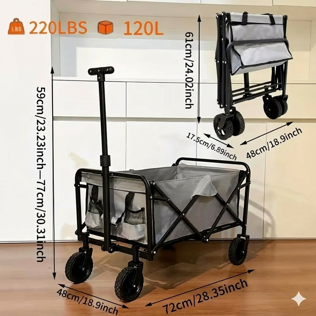 장보고 집 도착후 차에서 물건 내릴때 쓰는 카트 - 미디움