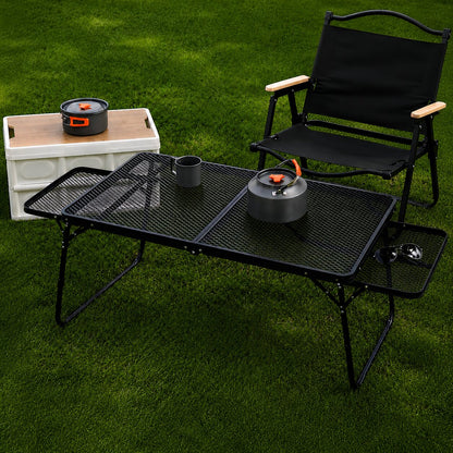 Low-Profile Metal Mesh Table