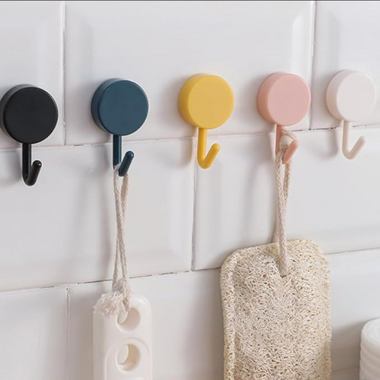 Self-Adhesive Hooks 10개 (색상중복)