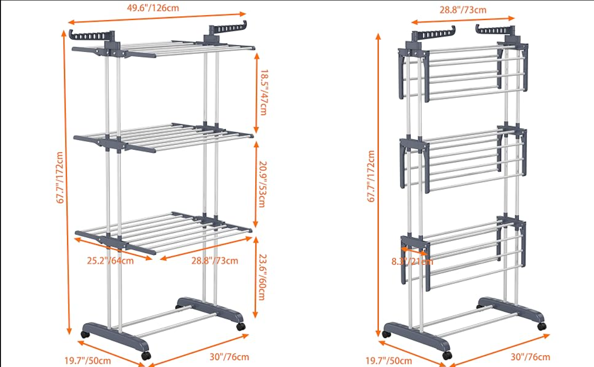 (신품) 4단 빨래 건조대