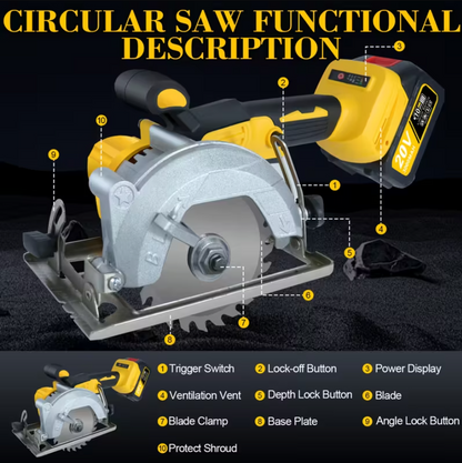 (신품) Circular Saw 5" 20v 3Ah x2