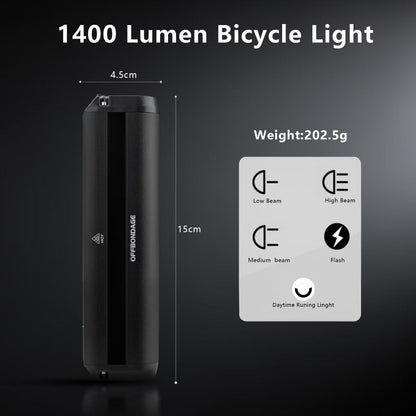 자전거 주행등 / 오토바이 보조등 1400lm