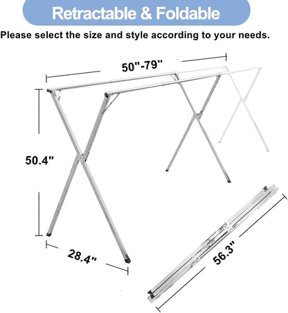 길이조절 이불빨래 건조대