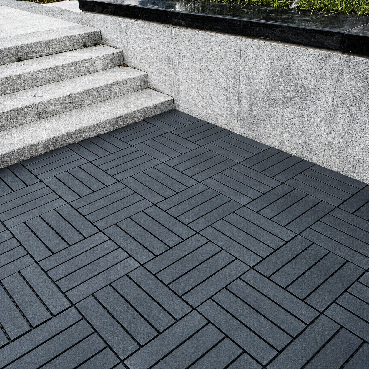Interlocking Plastic Deck Tiles - 10 Pack