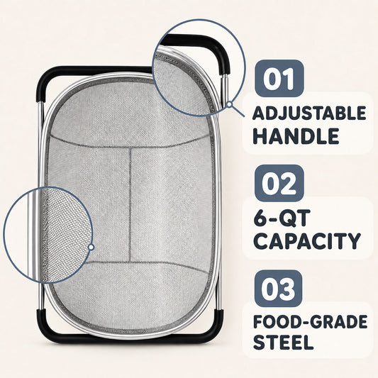 Over the Sink Expandable Colander - Large
