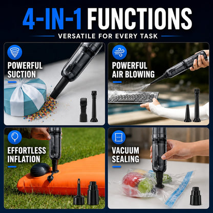 Cordless Car Vacuum with Air Duster