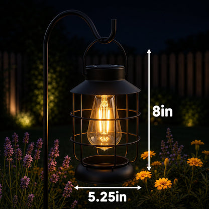 Vintage Solar Metal Lantern