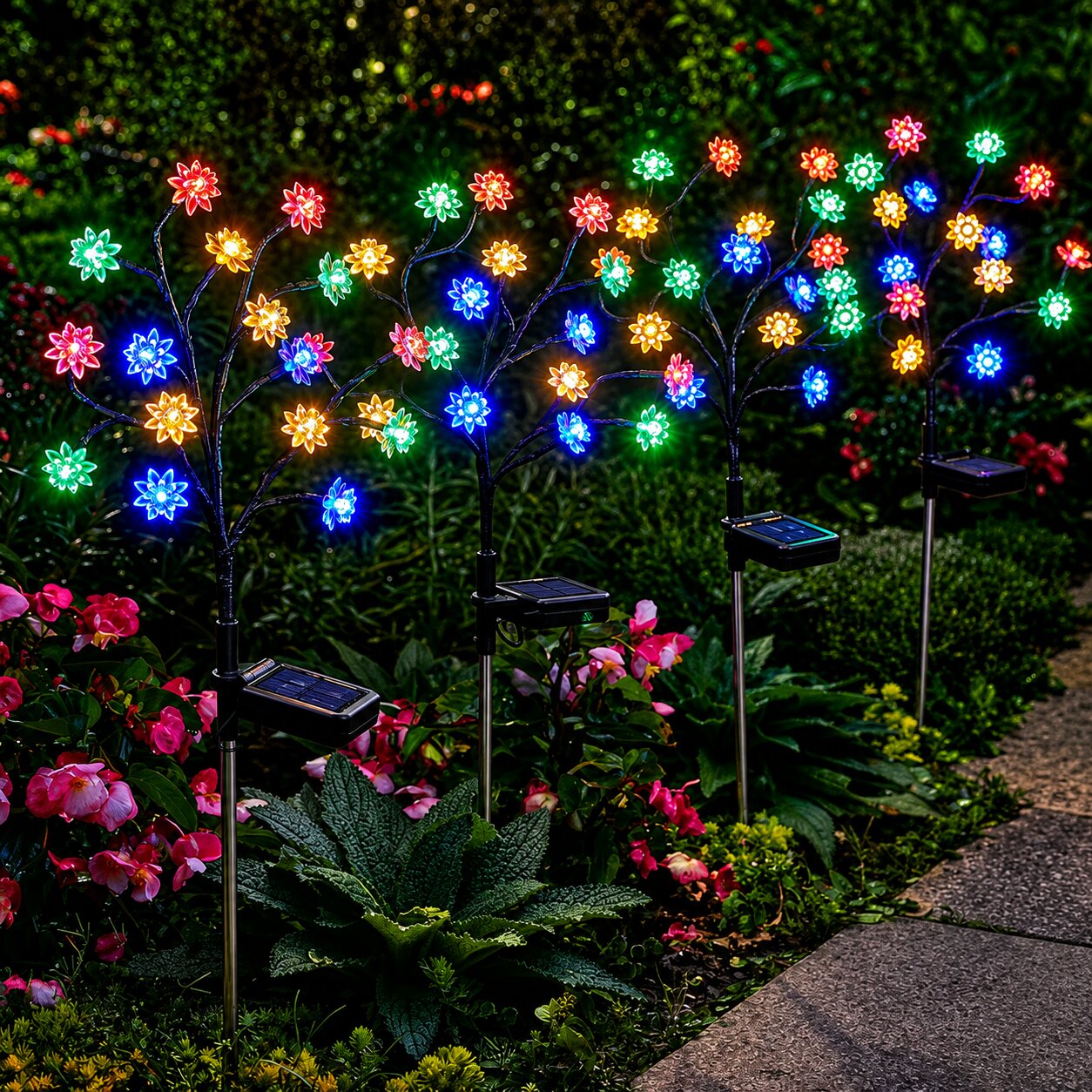 Solar Flower Tree Lights - 1 Pack