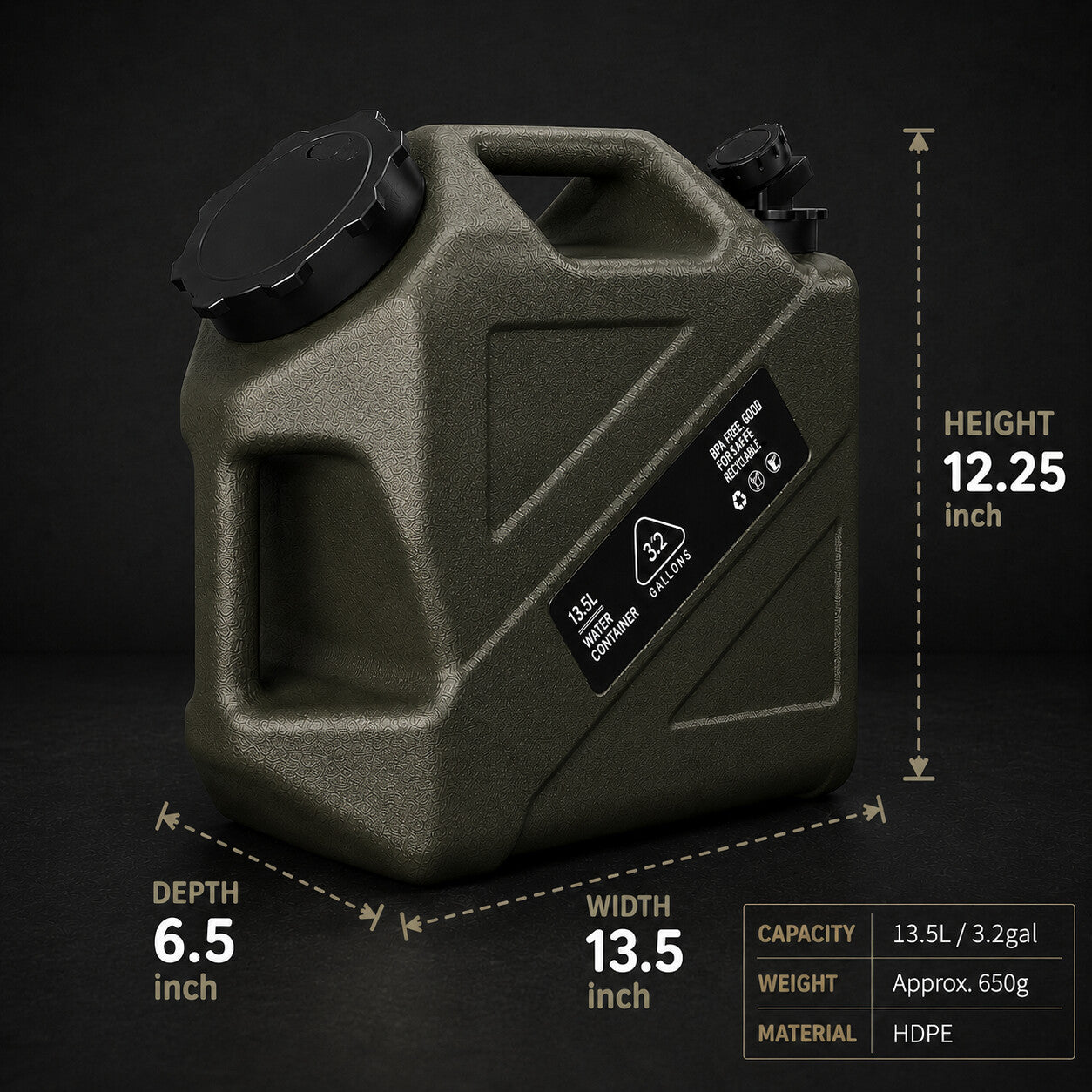 캠핑 물통 - 3.2 Gallon