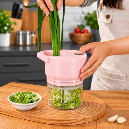 3-IN-1 Cordless Mini Chopper & Slicer (See Description)