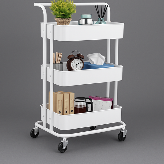 (신품) 3단 메탈 메쉬카트