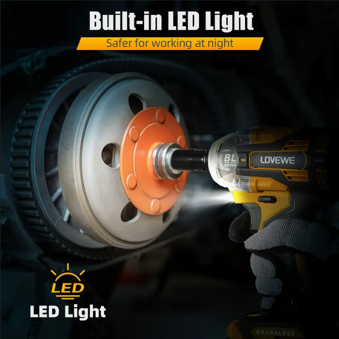 (신품) 임팩트 렌치 1/2 258 Ft-lbs 21v 2.6Ah x2