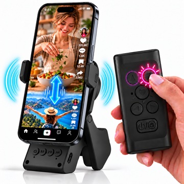 TikTok Remote & 스피커 휴대폰 거치대 - 페이지 터너, 카메라 셔터 (갤럭시 S - 리모컨 비호환)
