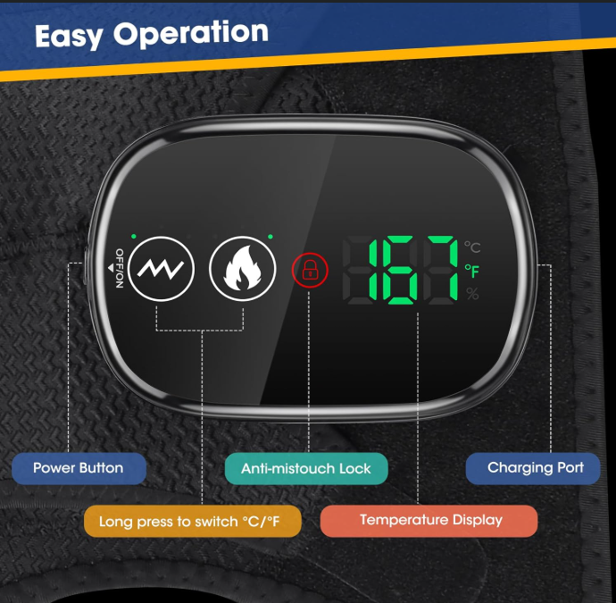 (신품) 어깨 찜질 + 진동 마사지