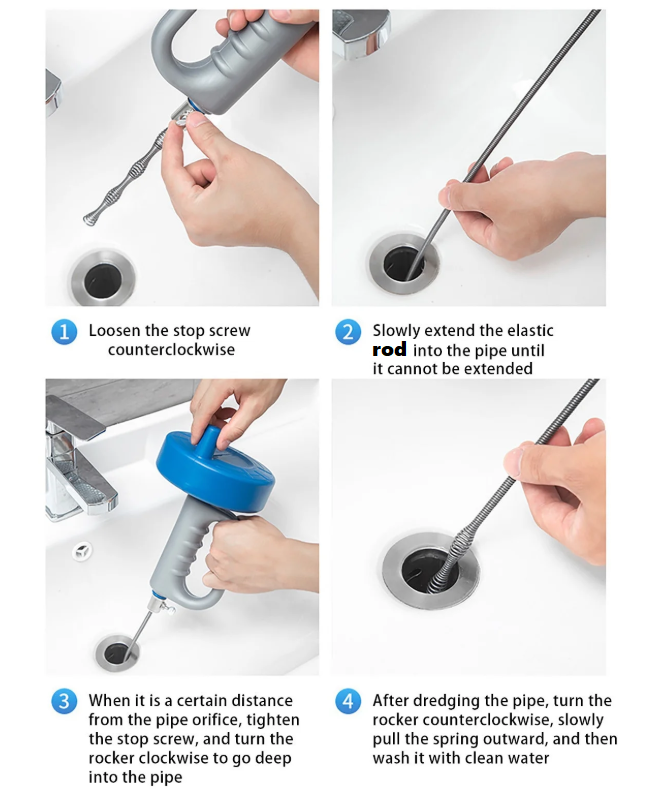 배수구 이물질 제거