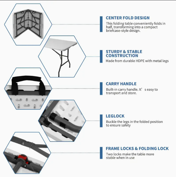 (판매완료) 6FT 접는 테이블